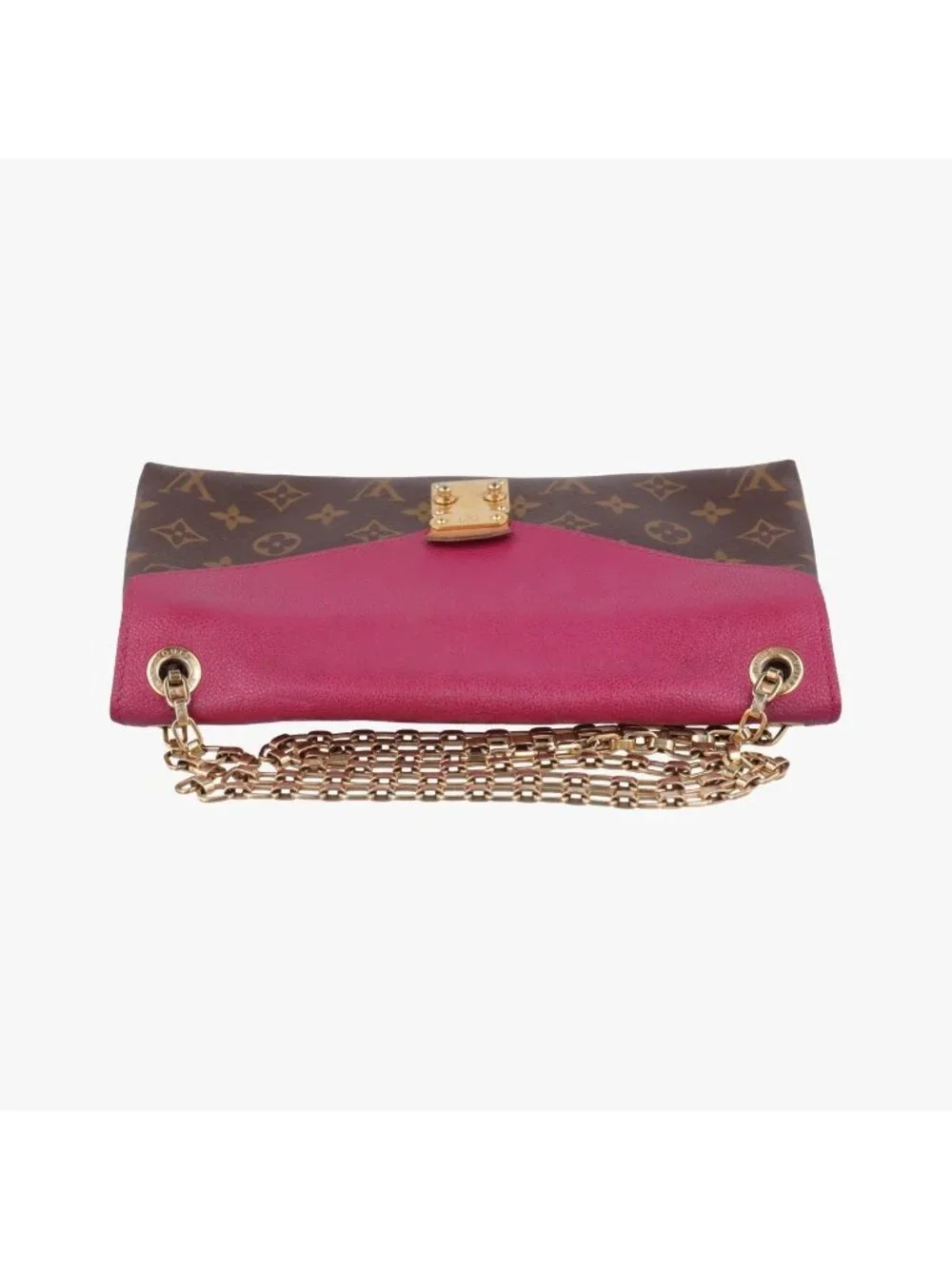 ★SOLD★ Louis Vuitton Pallas Chain Monogram Brown Aurore Canvas Calf Leather - Picture 8 of 15
